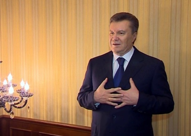 Обращение сбежавшего Януковича