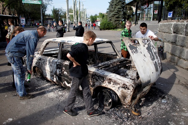 Burnt Kramatorsk Сожженный Краматорск