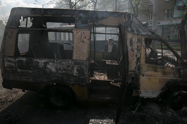 Burnt Kramatorsk Сожженный Краматорск