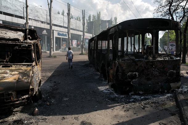 Burnt Kramatorsk Сожженный Краматорск