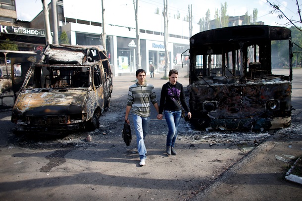 Burnt Kramatorsk Сожженный Краматорск