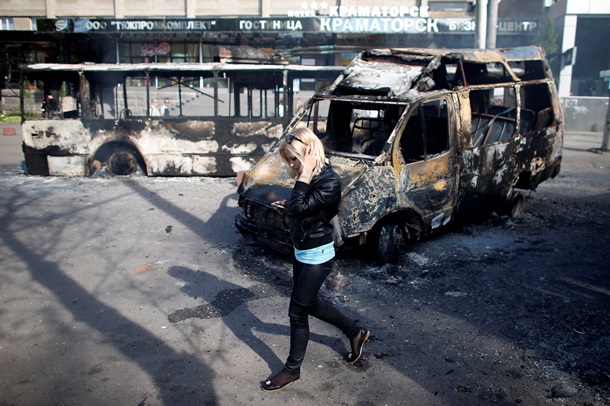 Burnt Kramatorsk Сожженный Краматорск