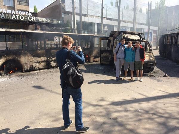 Burnt Kramatorsk Сожженный Краматорск