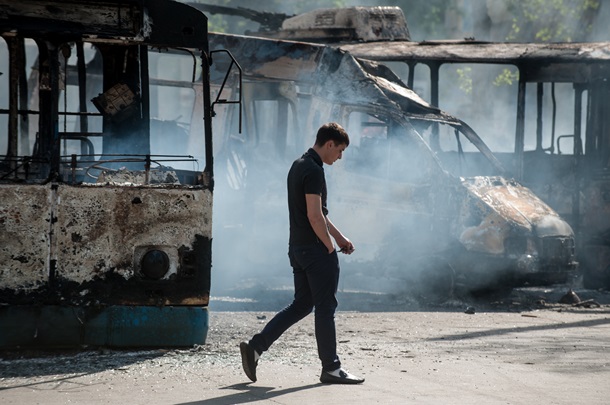 Burnt Kramatorsk Сожженный Краматорск