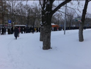 Russian world, cho !: In Donetsk, a thousand lines for rations, - blogger. PHOTO reportage