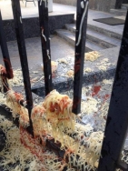 Odessa citizens threw the general consulate of Russia noodles: They were fed up with a throat !. PHOTO reportage