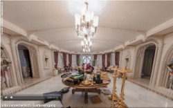 Internet users can in detail consider the rooms of the elegant palace of the ex-president