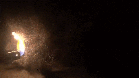 Burning of steel wool - Destruction of objects in hyphae (12 hyphae) Горение стальной ваты - Уничтожение предметов в гифках (12 гиф)