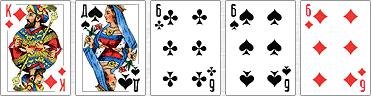 3 cards of the same value