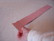 On a table covered with a cloth