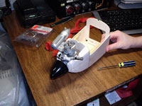 Nose with engine