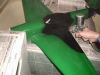 Painting aircraft model