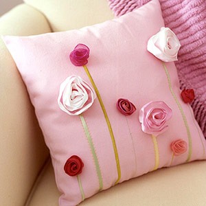 Decorated beautiful pillow