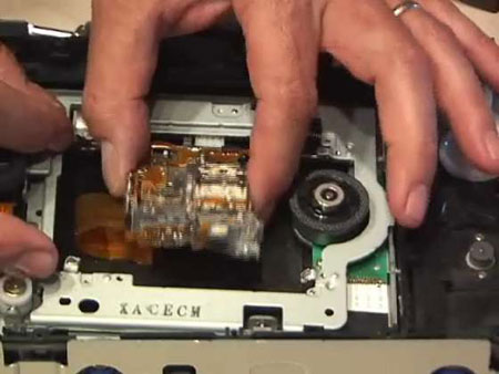 Disassembly of DVD-RW drive