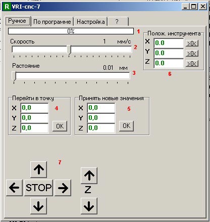 Stepper motor control program