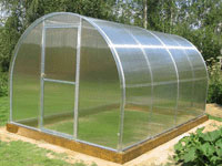 Greenhouse from PVC pipes by own hands