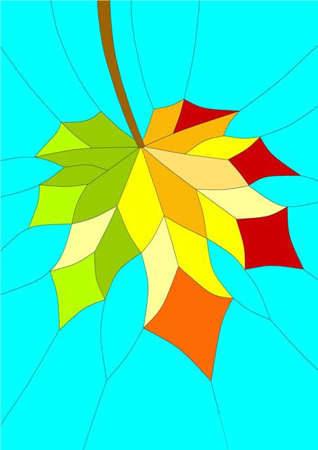 Sketch of stained glass