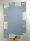 Mirrors after sandblasting.