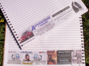 Free advertising notebooks for students