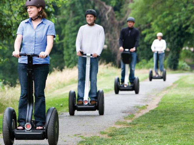 Segway - electric locomotive or electroscooter