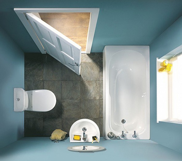 Ideas for the correct design of a small bathroom Идеи по правильному оформлению маленькой ванной комнаты