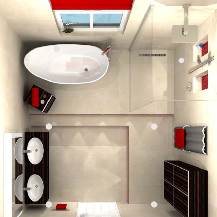 Ideas for the correct design of a small bathroom Идеи по правильному оформлению маленькой ванной комнаты