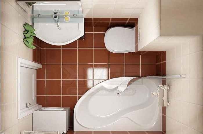 Ideas for the correct design of a small bathroom Идеи по правильному оформлению маленькой ванной комнаты