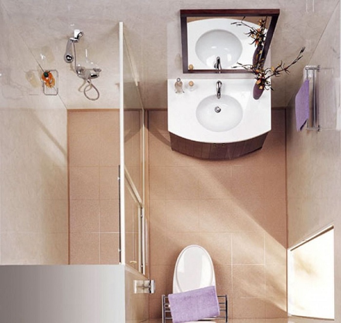 Ideas for the correct design of a small bathroom Идеи по правильному оформлению маленькой ванной комнаты