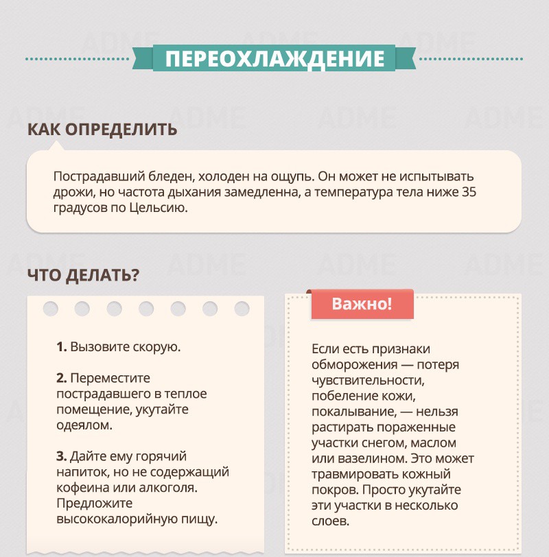 Subcooling - First Aid Guide Переохлаждение - Гид по оказанию первой помощи