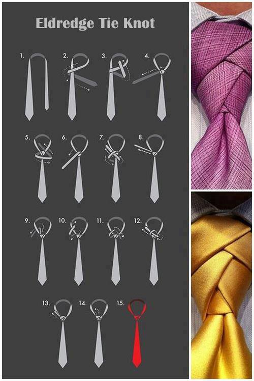 Наглядное пособие как завязывать галстуки
