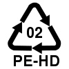 Полиэтилен высокой плотности. Буквенная маркировка HDPE или PE HD - Маркировка пластиковых бутылок