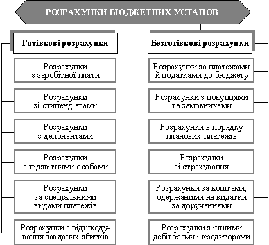 The scheme of development of budgetary installations