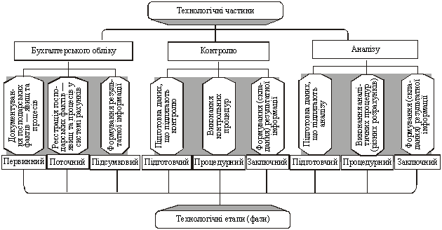 Technological structure of the accounting region, control and analysis