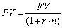 The current value of the increment For the forgiven percentages