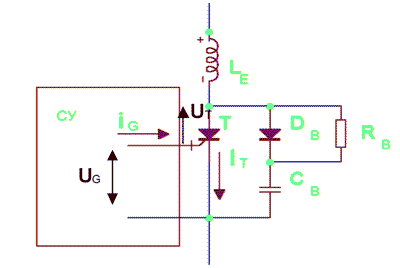Scheme of the protective circuit
