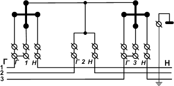 The scheme of the counter of the counter CA3-I677