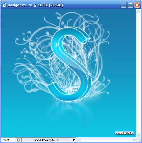 Beautiful 3D logo in PhotoShop