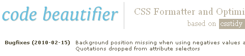Online services for compression and optimization of CSS code