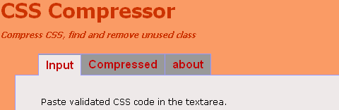 Online services for compression and optimization of CSS code