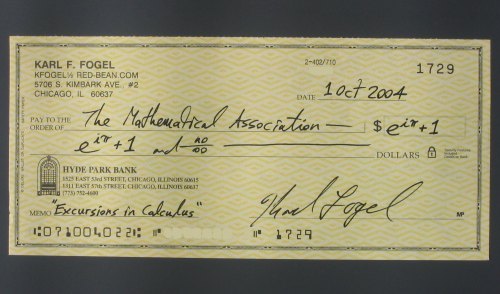 Collection of Google AdSence checks and registered checks