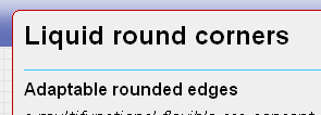 Rounded corners