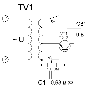 The scheme of night vision device