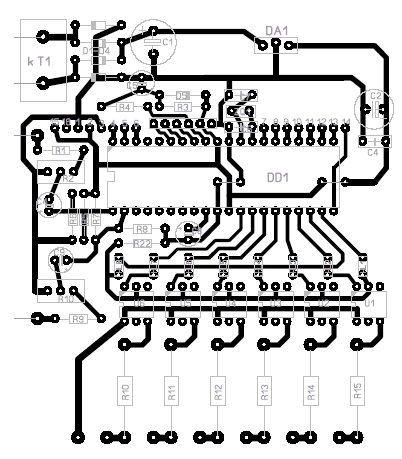 Variant of a printed circuit board with two transformers TPG