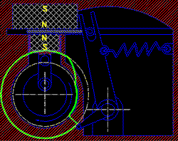 Graphical explanation of the magnetic "perpetual motion"