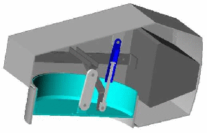 sectional view of the float element