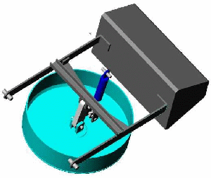 sectional view of the float element