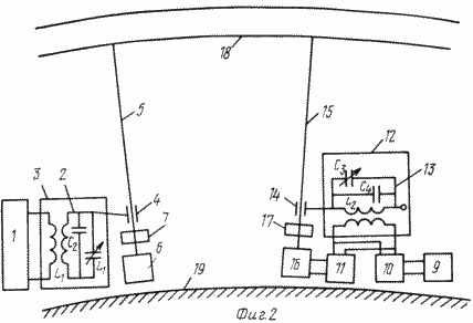 METHOD AND DEVICE FOR TRANSMISSION electrical energy without wires. Russian Federation Patent RU2161850