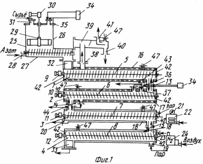 METHOD FOR CONTINUOUS carboniferous raw materials processing AND DEVICE FOR ITS IMPLEMENTATION