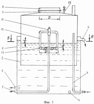 METHOD FOR PROCESSING OF BIOGASIS IN STORAGE AND DEVICE FOR ITS IMPLEMENTATION