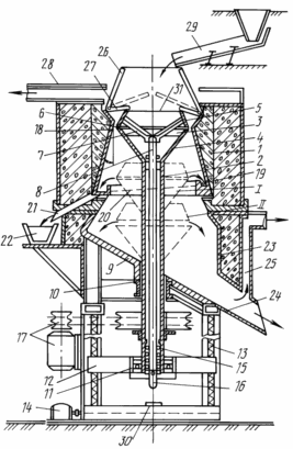 APPARATUS FOR BRANCHES OF LIQUID METAL WASTE
